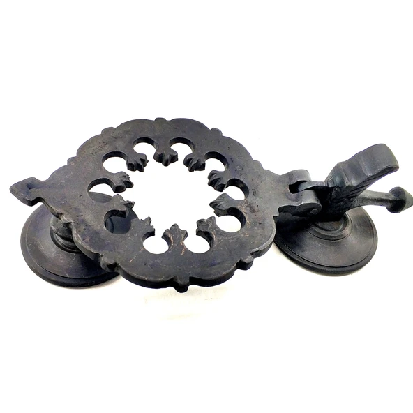 Antika Tarz Dekoratif Pirinç Osmanlı Kapı Tokmağı, Taktak - 265x75mm, Oksit ürün görseli