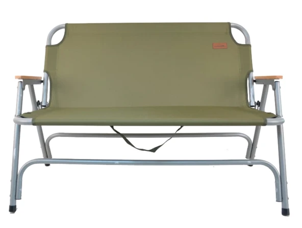 NURGAZ Çift Kişilik Katlanır Kamp Sandalyesi (NG C135 Yeşil) - Resim 3