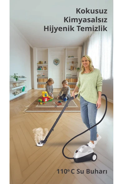Kiwi Ksc-4255 Çok Fonksiyonlu Buharlı Temizleyici - Buharlı Temizlik Makinesi - Resim 3