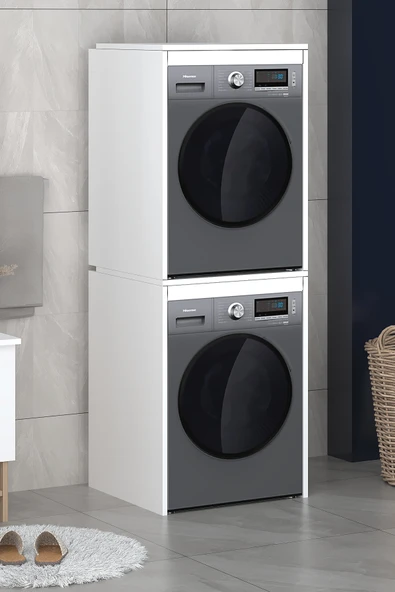 Ice Kurutma Makinesi Dolabı Beyaz Çok Amaçlı Banyo Dolabı - Resim 4