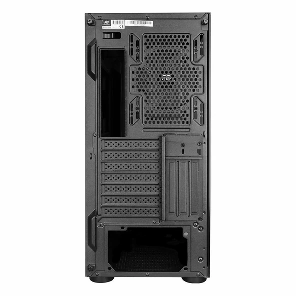 PowerBoost VK-W001B USB 3.2 ARGB ATX Mid Tower Siyah Kasa - Resim 5