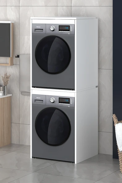 Ice Kurutma Makinesi Dolabı Beyaz Çok Amaçlı Banyo Dolabı - Resim 2