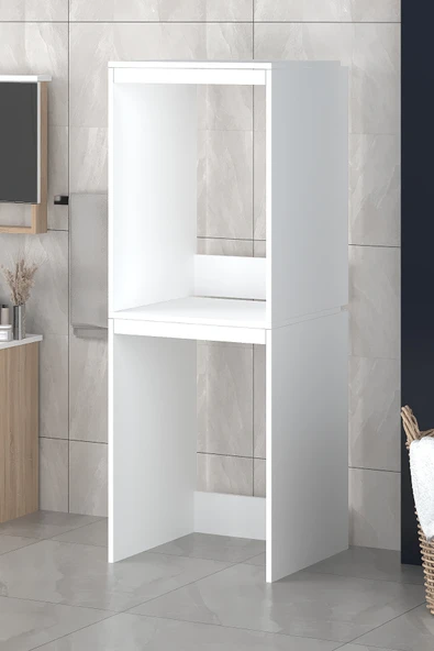 Ice Kurutma Makinesi Dolabı Beyaz Çok Amaçlı Banyo Dolabı - Resim 3