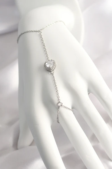 316L Çelik Gümüş Renk Kalp Model Şahmeran - TJ-SN550 ürün görseli