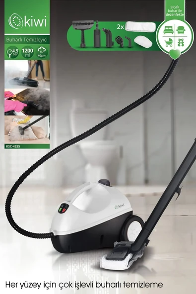 Kiwi Ksc-4255 Çok Fonksiyonlu Buharlı Temizleyici - Buharlı Temizlik Makinesi ürün görseli