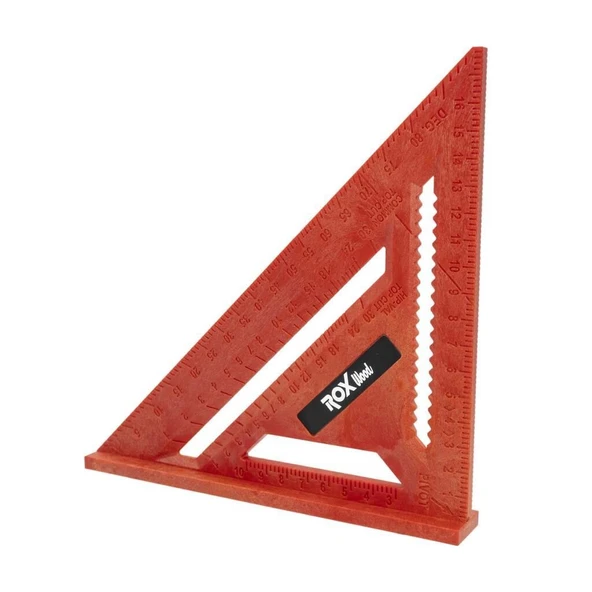 Rox Wood 0022 Abs Plastik Üçgen Marangoz Gönye 175 mm - Resim 3