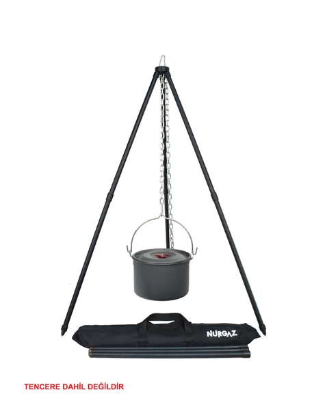NURGAZ UAIM Üç Ayaklı Portatif Metal Izgara ürün görseli