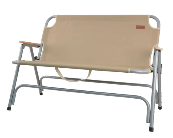 NURGAZ Çift Kişilik Katlanır Kamp Sandalyesi (NG C135 Krem) ürün görseli 1