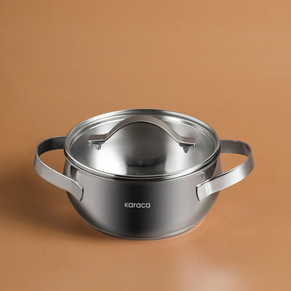 New Akara İndüksiyon Tabanlı Çelik Derin Tencere 20 cm ürün görseli