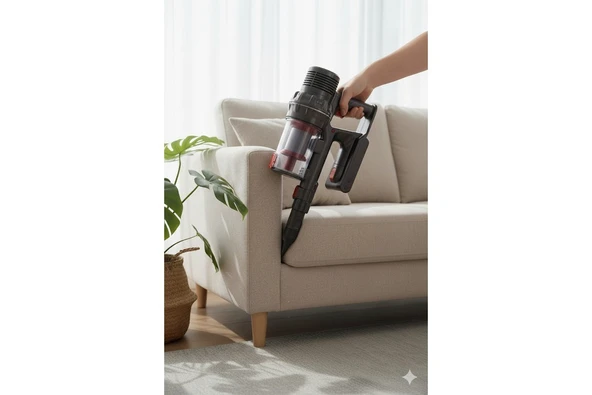 Hd-15 Şarjlı Dikey Süpürge  350W Bldc Motor, 23KPA Güçlü Emiş, Uzun Pil Ömrü - Resim 3