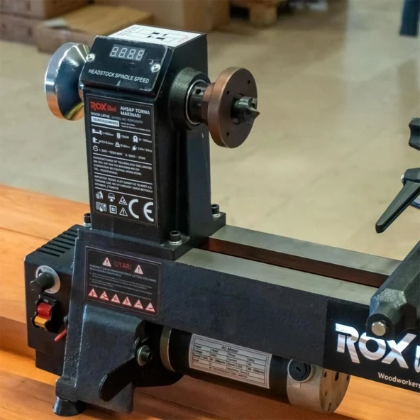 Rox Wood 0179 Devir Ayarlı Ahşap Torna Makinası 750 Watt - Resim 2