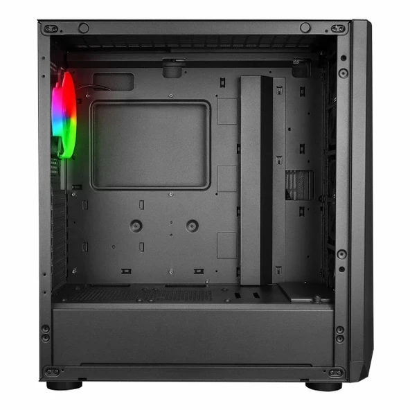 PowerBoost VK-W001B USB 3.2 ARGB ATX Mid Tower Siyah Kasa - Resim 4