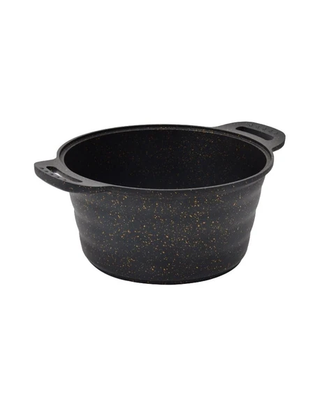 NURGAZ Granit Döküm Kamp Tenceresi 24 cm - Resim 2