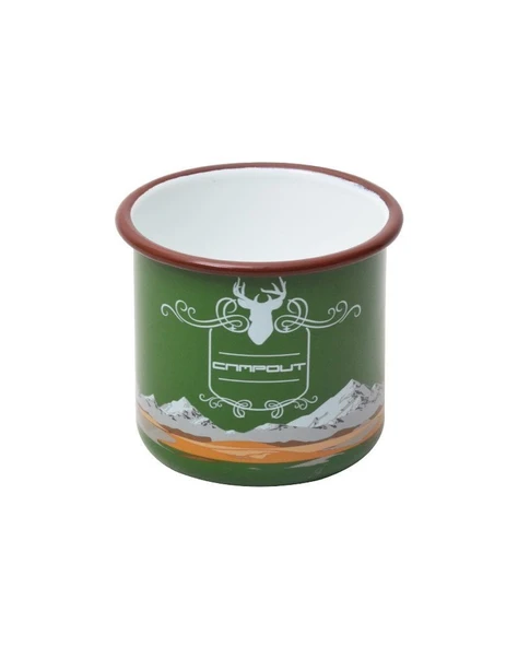 NURGAZ Campout Emaye Kupa Bardak (Haki) ürün görseli