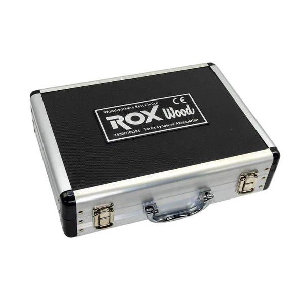 Rox Wood 0293 4 Çeneli Ahşap Torna Aynası ve Aksesuarları 6 Parça - Resim 3