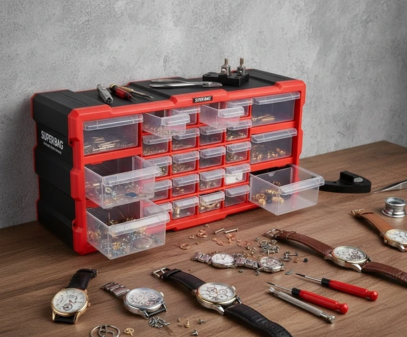 Superbag Monoblok Çekmece Seti 26'lı Organizer - 3