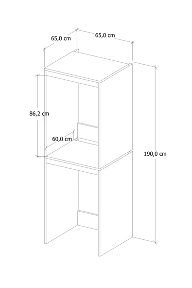 Ice Kurutma Makinesi Dolabı Beyaz Çok Amaçlı Banyo Dolabı - Resim 6