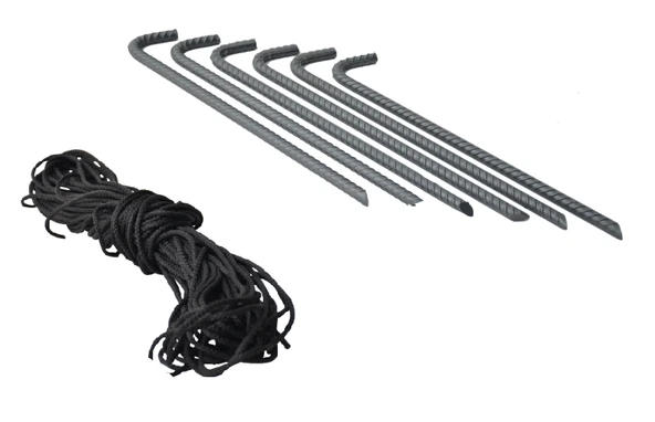 NURGAZ Campout Çadır Kazığı + İp (NG C118) ürün görseli