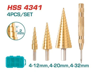 Total Kademeli Matkap Uç Seti 4-12 Mm 4-20 Mm 4-32 Mm Tacsd2041 ürün görseli