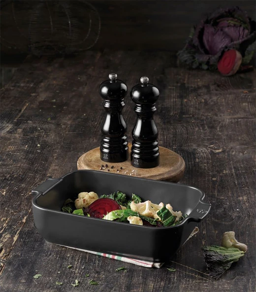 Peugeot Paris Tuz ve Karabiber Değirmeni Seti Lake Siyah - 18 cm - Resim 4