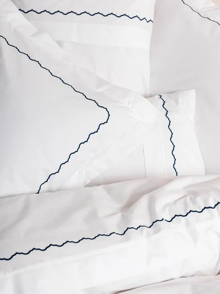 Clasic Pamuk Nev Takımı Çift Kişilik Josina Bej - Resim 2