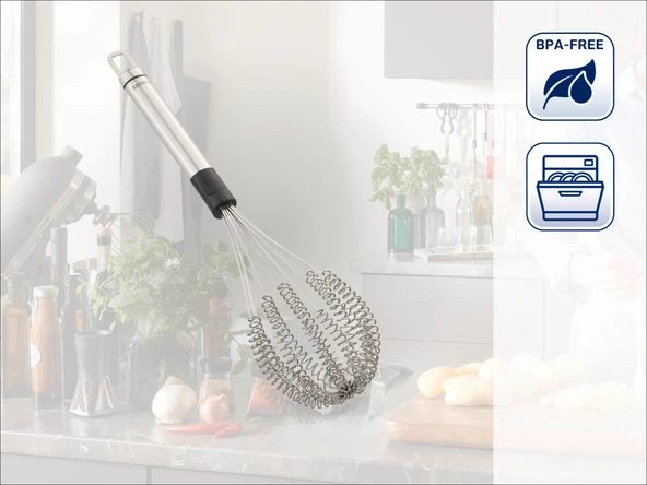 Leifheit Speed Quirl Paslanmaz Çelik Medium Çırpma Teli - 31 cm - Resim 2