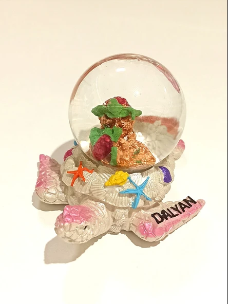 Monalisa Home Dalyan Temalı Kaplumbağalı Kar Küresi ürün görseli