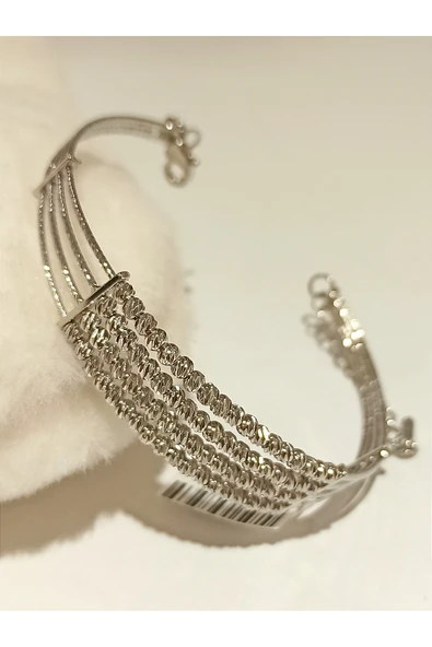 Monalisa Home Gümüş Renk Lüks Figürlü Gösterişli  Bileklik