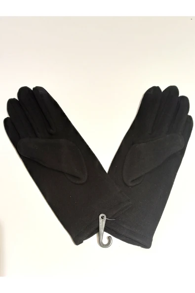 Monalisa Home Siyah Renk Gösterişli Lüks Figürlü Eldiven - Resim 2