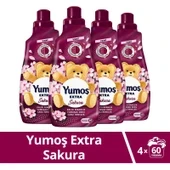 Yumoş Extra Çamaşır Yumuşatıcı Sakura 1440 ml X4 ürün görseli 1