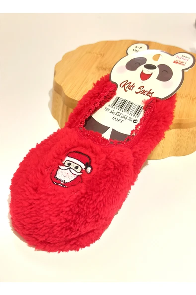 Monalisa Home 6-8 Yaş Gösterişli Yumoş Kırmızı Renk  Çocuk Patik Çorap