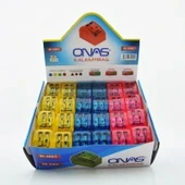 Şahin Kırtasiye Kalemtras  Onas Ns 2068 Cıftlı Kapaklı    48 Adet ürün görseli