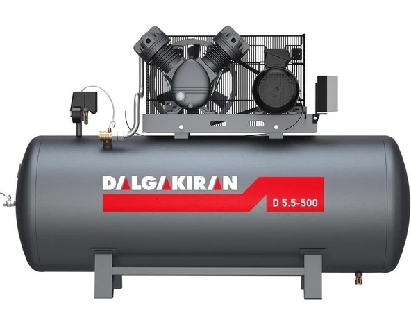 Kompresör Dkc500 500Lt 8Bar 5,5Kw/7,5Hp 380v ürün görseli 1
