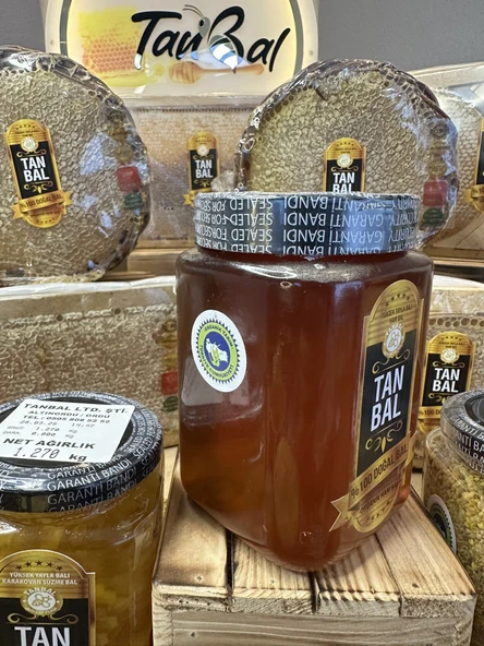 Organik Yüksek Yayla Süzme Balı Net 1000 Gr - 2