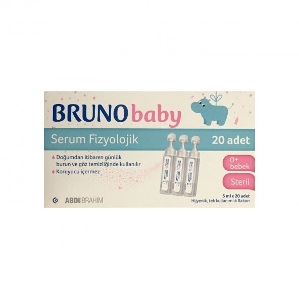 Bruno Baby Serum Fizyolojik 5 ml 20 Flakon