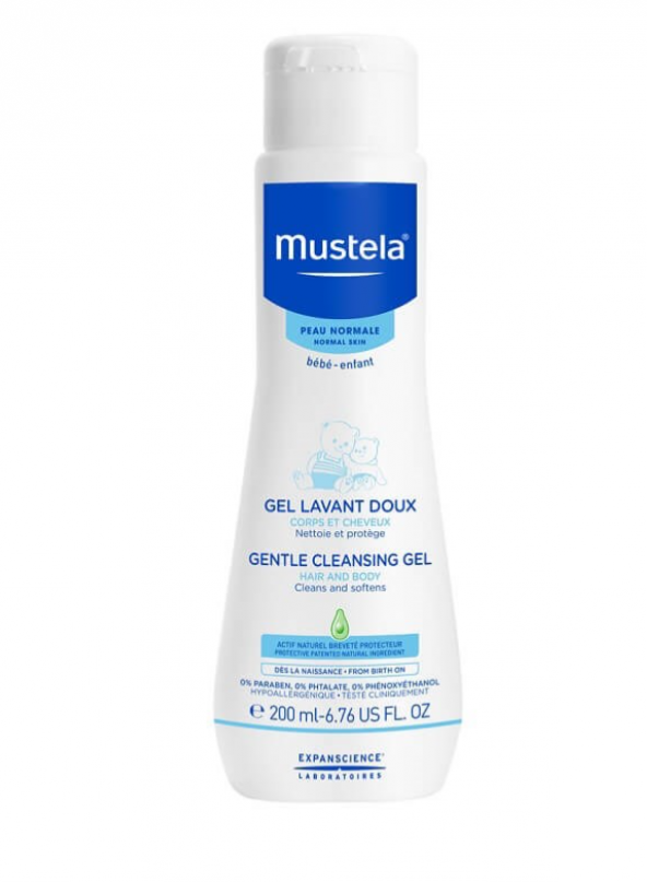 Mustela Gentle Cleansing Gel Yenidoğan Bebek Saç ve Vücut Şampuanı 200 ML