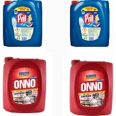 Pril 4 L Bulaşık Deterjanı 2 Adet + Onno 4 L Asprinn 2 Adet ürün görseli