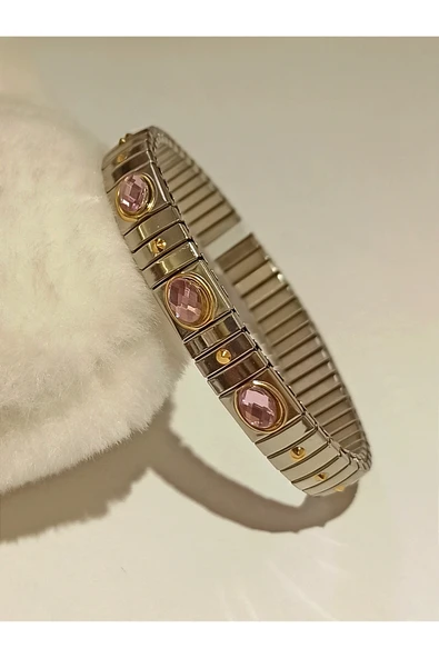 Monalisa Home Gümüş Renk Lüks Figürlü Gösterişli  Bileklik