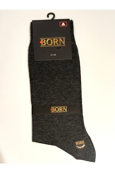 Monalisa Home Düz Gri Kırçıllı Renk 41-44 Erkek Çorap
