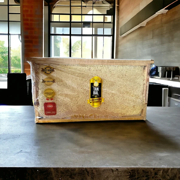 Organik Yayla Çiçek Balı 2800 Gr Sarı renk çerçeve bal - 4