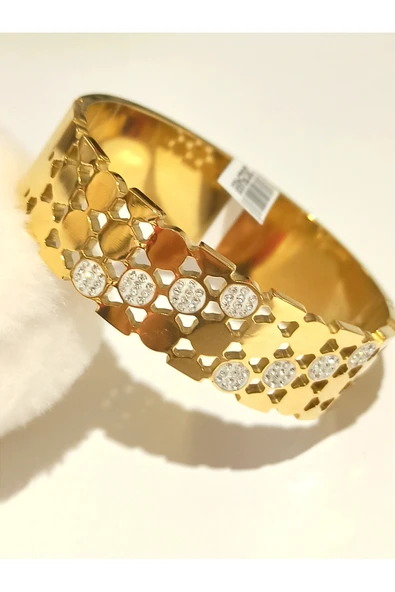 Monalisa Home Gold Renk Lüks Figürlü Gösterişli  Bileklik