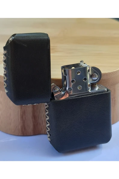 Monalisa Home Renkli Gerçek Deri Kılıflı Özel Tasarım Benzinli Çakmak - 2