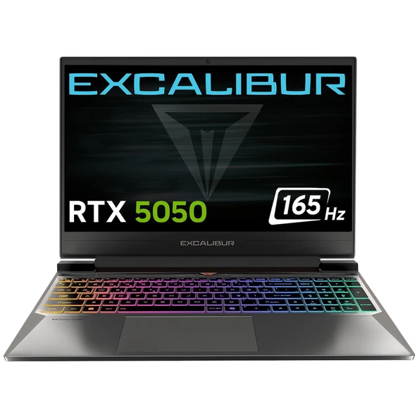 Casper Excalibur G880 Core i7-13620H 24GB 1TB 8GB RTX5050 15.6" Freedos Gaming Laptop G880.1362-CF50X-C