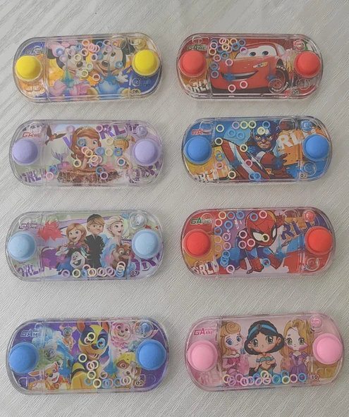 Resimli Yumuşak Tuşlu Suda Halka Geçirme Oyunu 13 Cm 1 Adet