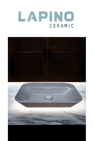Lapino Lapıno Drop Antrasit 4465  - Tezgahüstü Lavabo ürün görseli