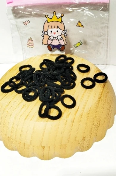 Monalisa Home Gösterişli Siyah Renk Küçük Çoklu Lastik ürün görseli 1