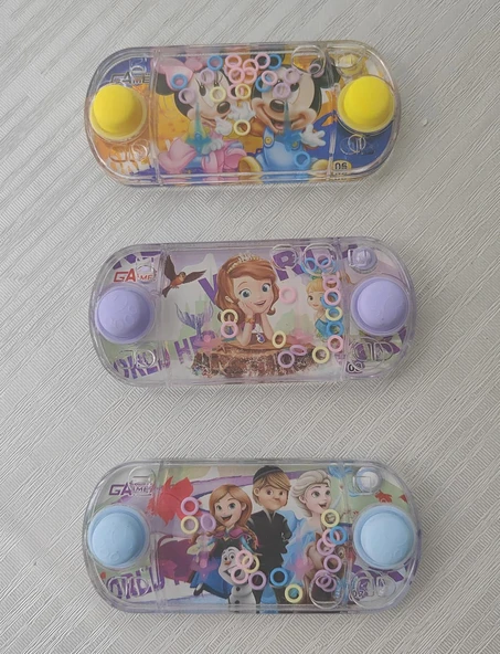 Resimli Yumuşak Tuşlu Suda Halka Geçirme Oyunu 13 Cm 1 Adet - 4