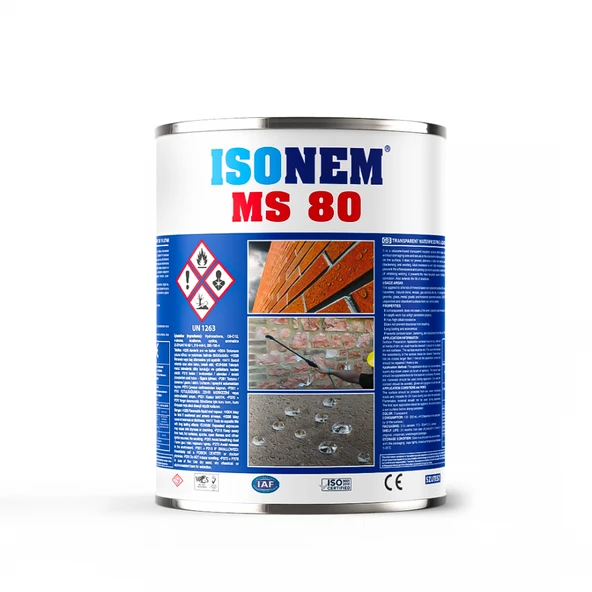 ISONEM MS80 Dış Cephe Şeffaf Sıvı Yalıtım Malzemesi 3,5 L ürün görseli 1
