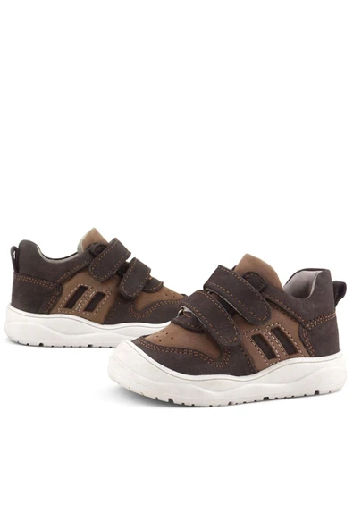 Rakerplus Schaggy Hakiki Deri Kahve Bebek Spor Ayakkabı - Resim 7