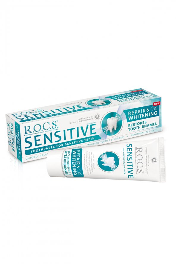 Rocs Sensitive Repair Whitening Beyazlatıcı Diş Macunu 75 ml